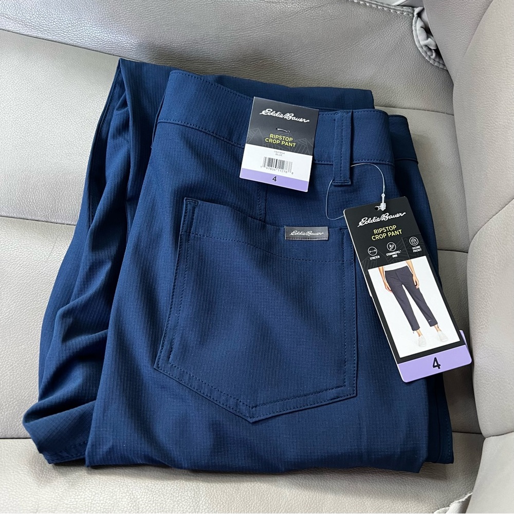 NWT Eddie Bauer Ladies' Ripstop Crop Pant, 4 - Picture 7 of 7